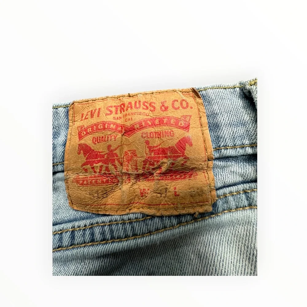 Levi's Jeans Mens 31x30 Light Wash 514 Straight Leg Denim Classic Casual‎